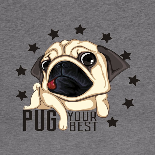 pug dog by amramna